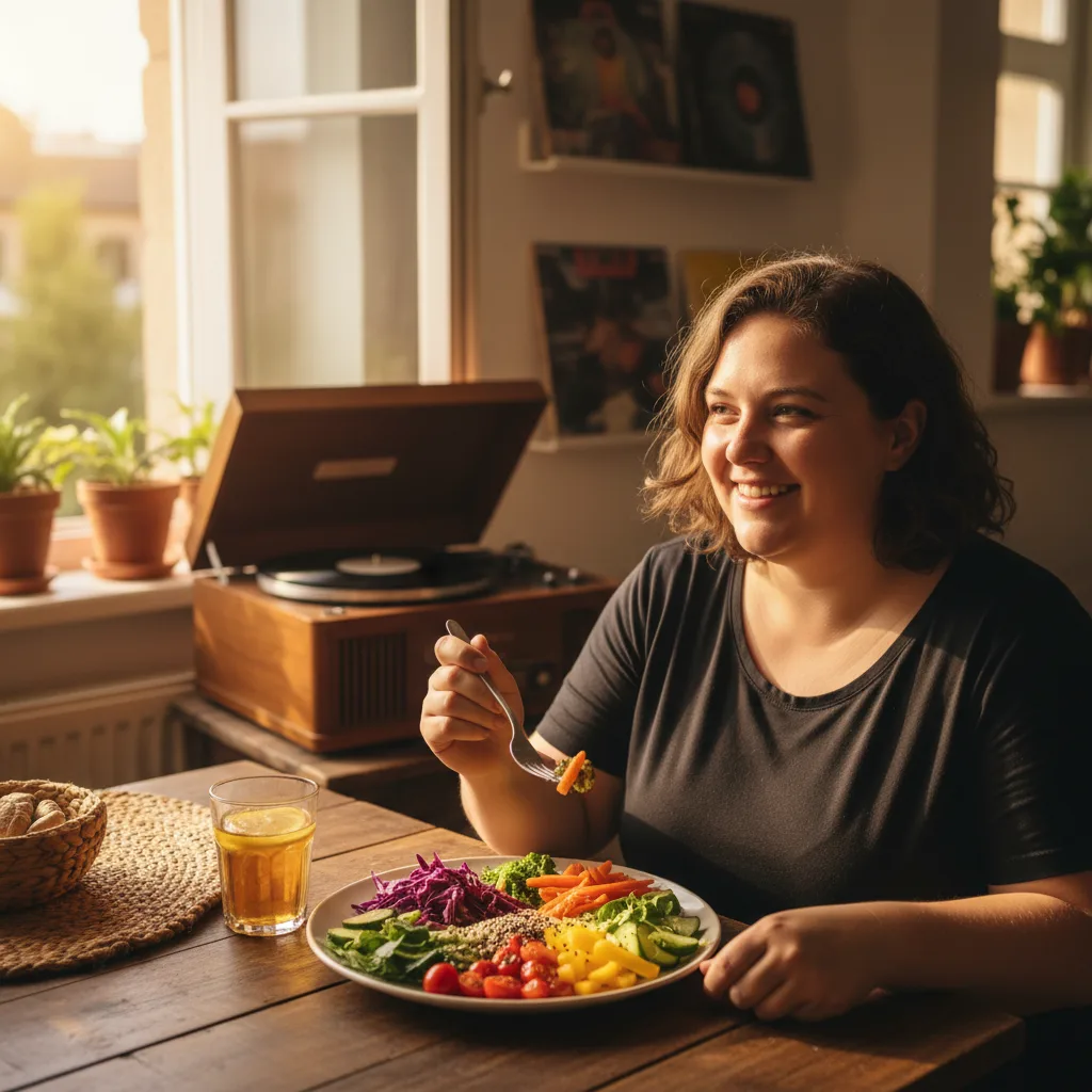 Why Slow Music at Dinner Makes You Eat 18% Less Food: A Harmonic Approach to Weight Loss Why Slow Music at Dinner Makes You Eat 18% Less Food: A Harmonic Approach to Weight Loss