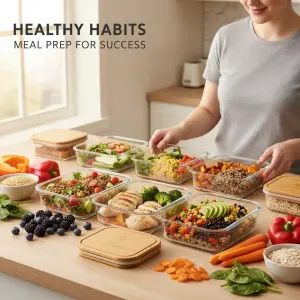 High Protein High Fiber Lunch Meal Prep for Weight Loss