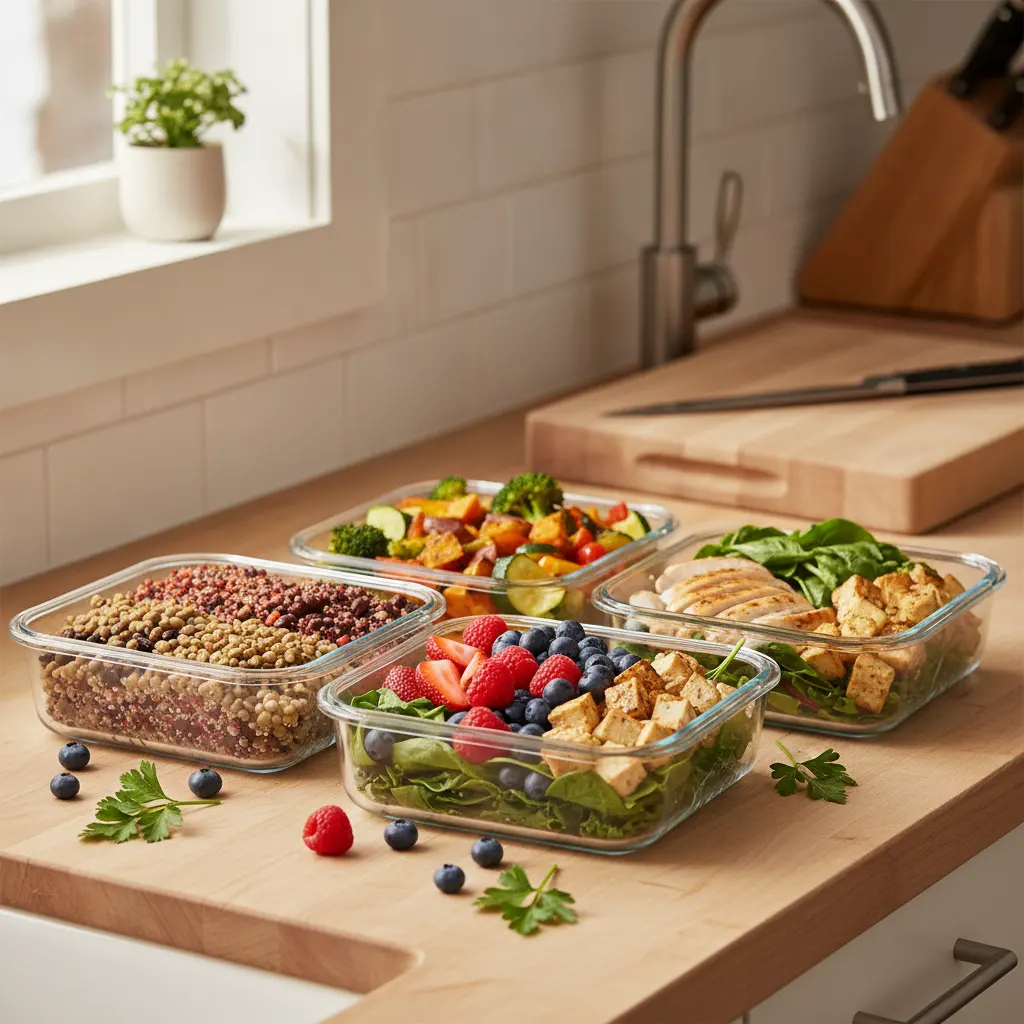 High Protein High Fiber Lunch Meal Prep for Weight Loss High Protein High Fiber Lunch Meal Prep for Weight Loss